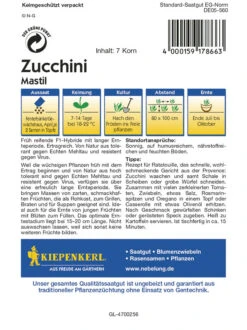 Zucchini Mastil F1 | Zucchinisamen Von Kiepenkerl