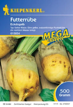 Futterrübe Eckdogelb (500 G) | Runkelrüben- &amp; Futterrübensamen Von Kiepenkerl