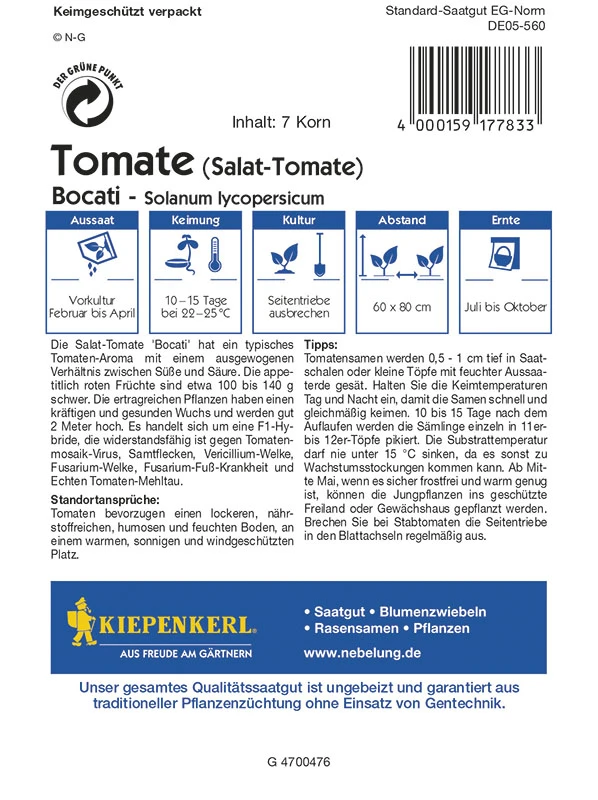 Salattomate Bocati F1 | Snacktomatensamen Von Kiepenkerl