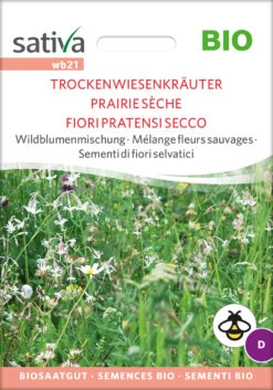 Wildblumenmischung Trockenwiesenkräuter | BIO Wildblumensamen Von Sativa Rheinau