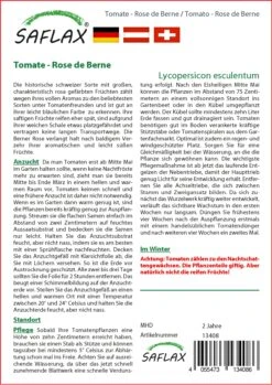 Tomate Rose De Berne | Tomatensamen Von Saflax