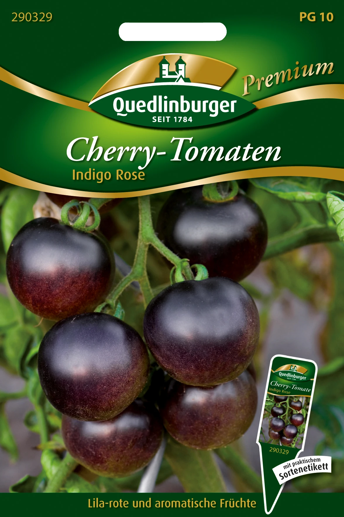 CherryTomate Indigo Rose | Kirschtomatensamen Von Quedlinburger