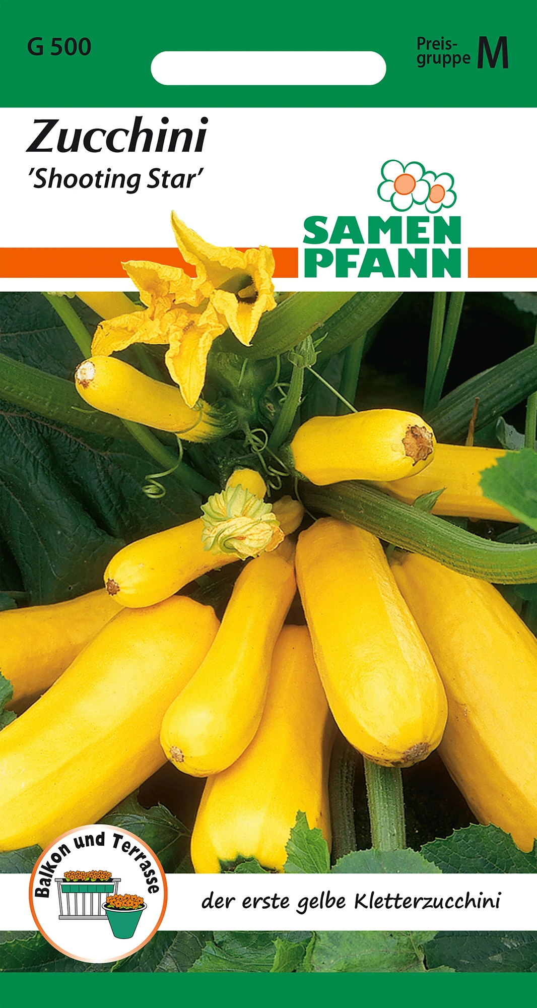 Kletterzucchini Shooting Star | Zucchinisamen Von Samen Pfann – Bild 2
