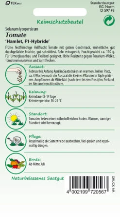 Freilandtomate Hamlet F1 | Fleischtomatensamen Von Samen Pfann