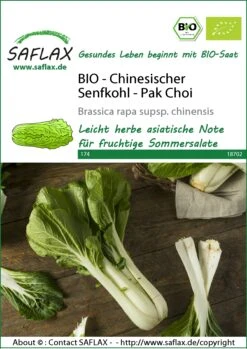 Chinesischer Senfkohl Pak Choi | Pak Choisamen Von Saflax