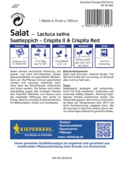 Salat Crispita II Und Crispita Red (Saatteppich) | Salatsamen Von Kiepenkerl