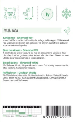 Puffbohnen Dreifach Weiße (250 G) | Puffbohnensamen Von Hortitops