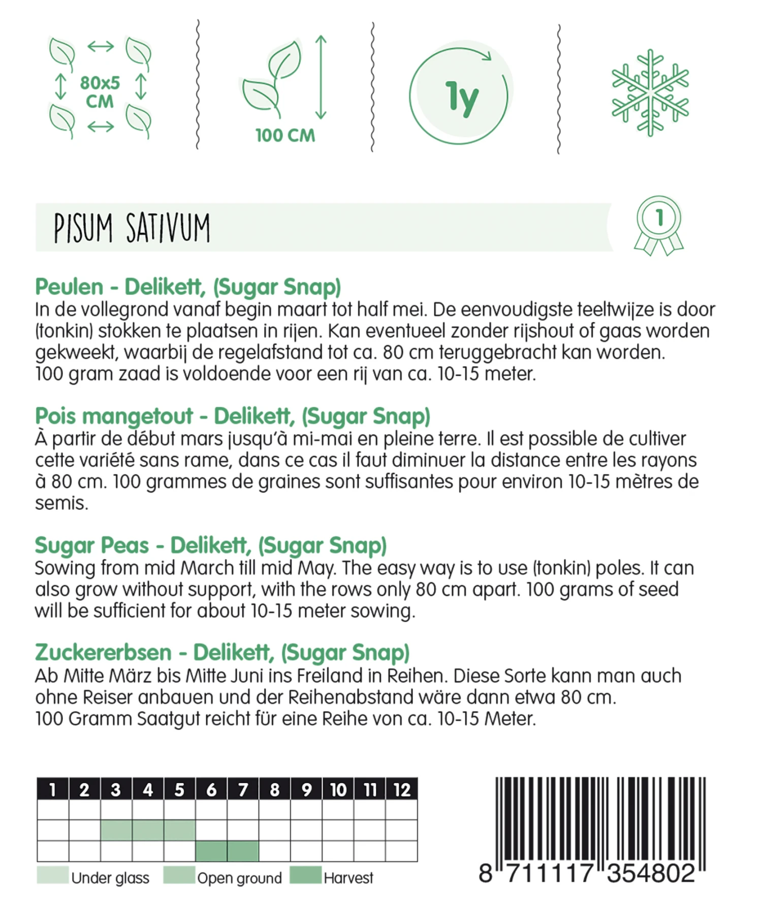 Zuckererbsen Delikett (Sugar Snap) (100 G) | Zuckererbsensamen Von Hortitops