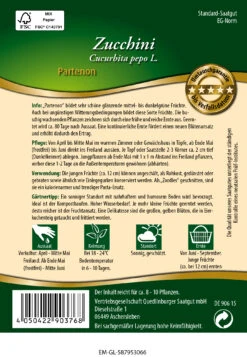 Zucchini Partenon | Zucchinisamen Von Quedlinburger
