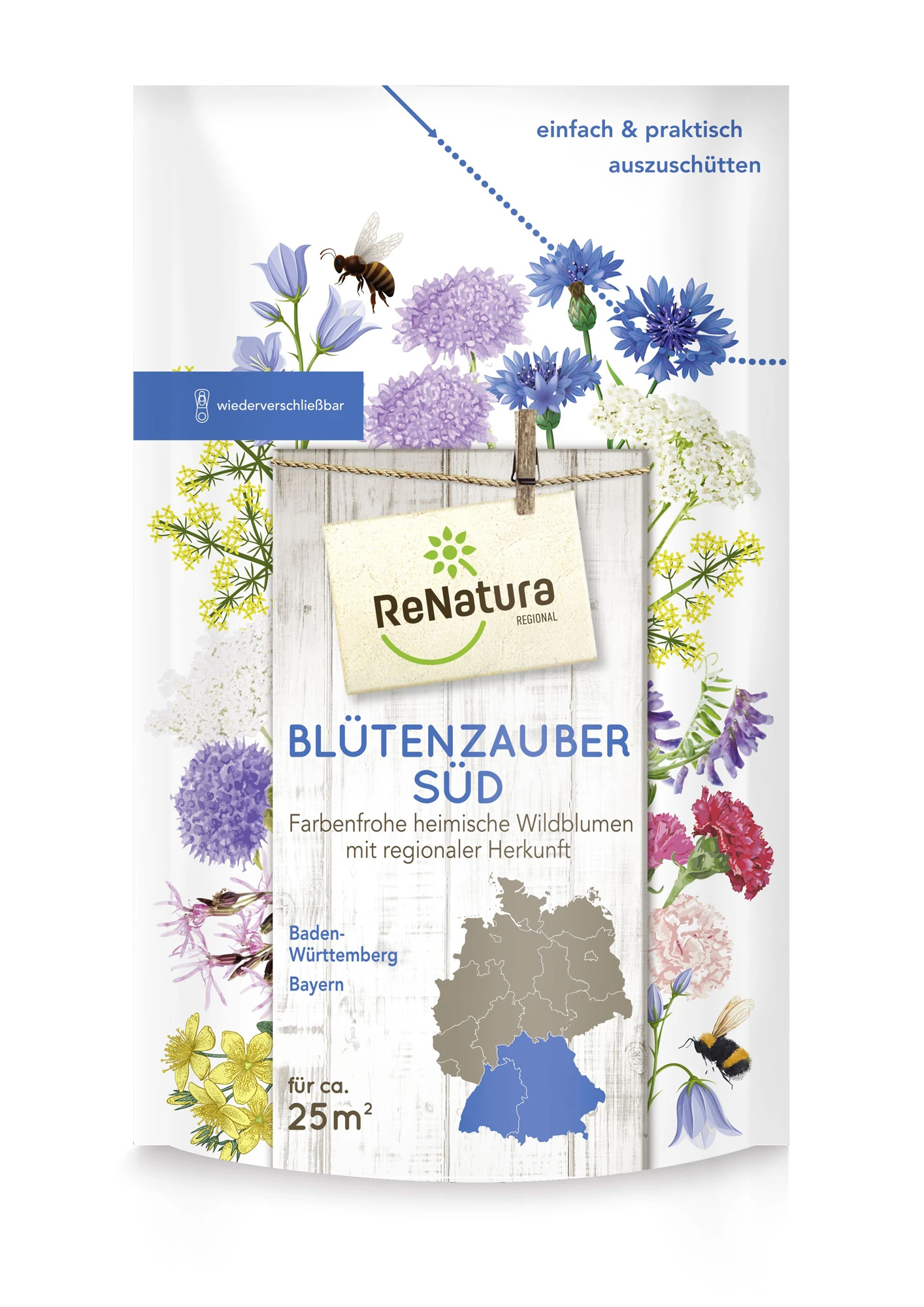 Regio Blütenzauber Süd (275 G) | Wildblumenwiese Von ReNatura