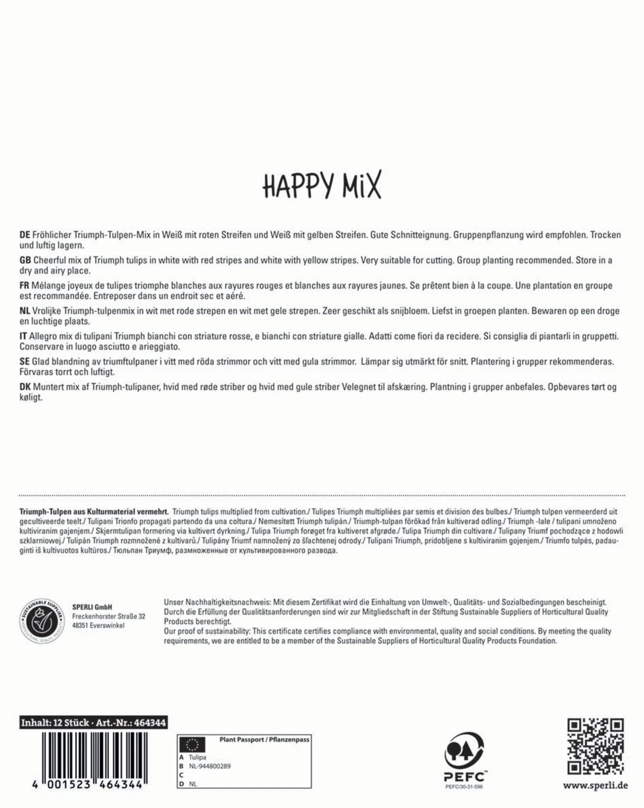 Frühlingsgarten Happy Mix (12 Stück) | Triumph-Tulpen Von Sperli – Bild 2