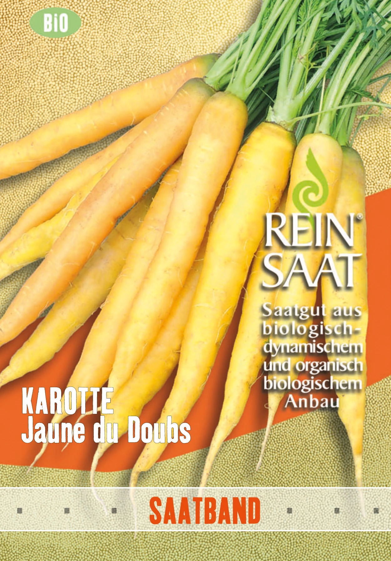 Möhre Jaune Du Doubs (Saatband) | BIO Möhrensamen Von Reinsaat