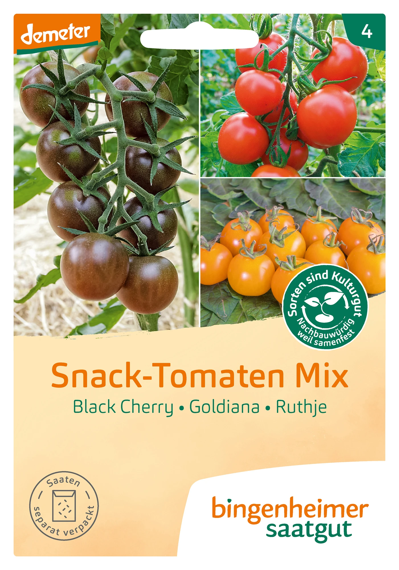 Snack-Tomaten Mix | BIO Tomatensamen Von Bingenheimer Saatgut – Bild 2