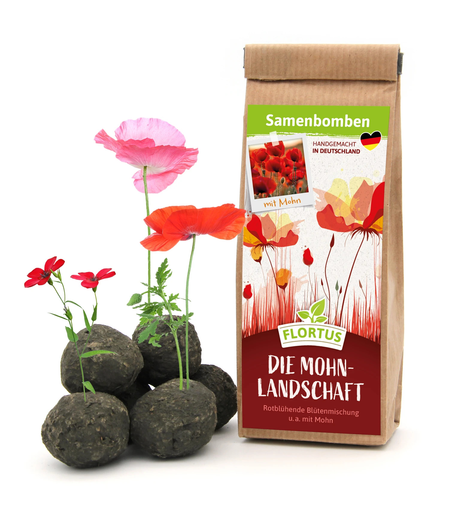 Samenbomben Die Mohnlandschaft (6 Stück) | Mohnsamen Von FLORTUS – Bild 6