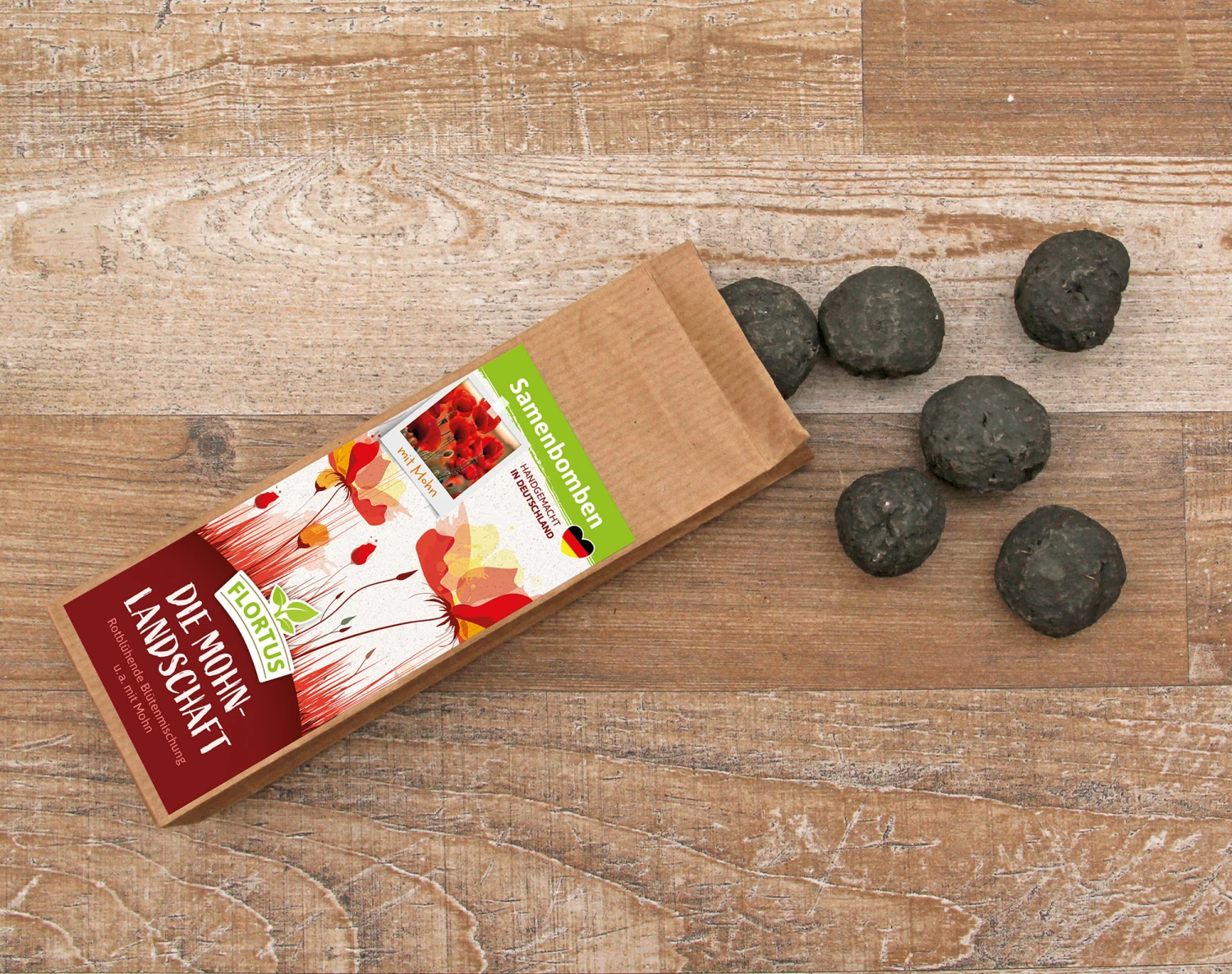 Samenbomben Die Mohnlandschaft (6 Stück) | Mohnsamen Von FLORTUS – Bild 4