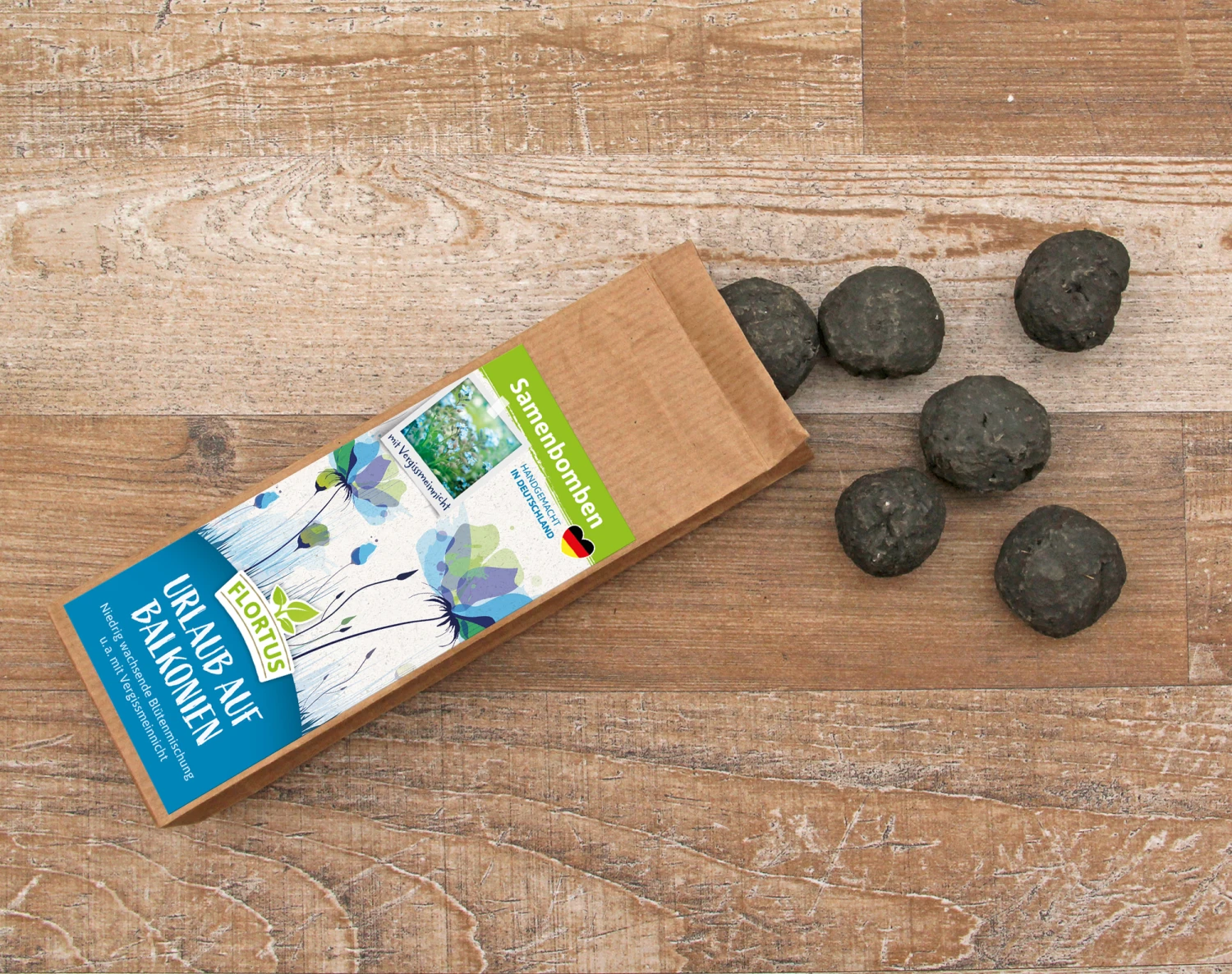 Samenbomben Urlaub Auf Balkonien (6 Stück) | Blumensamenmischung Von FLORTUS – Bild 2